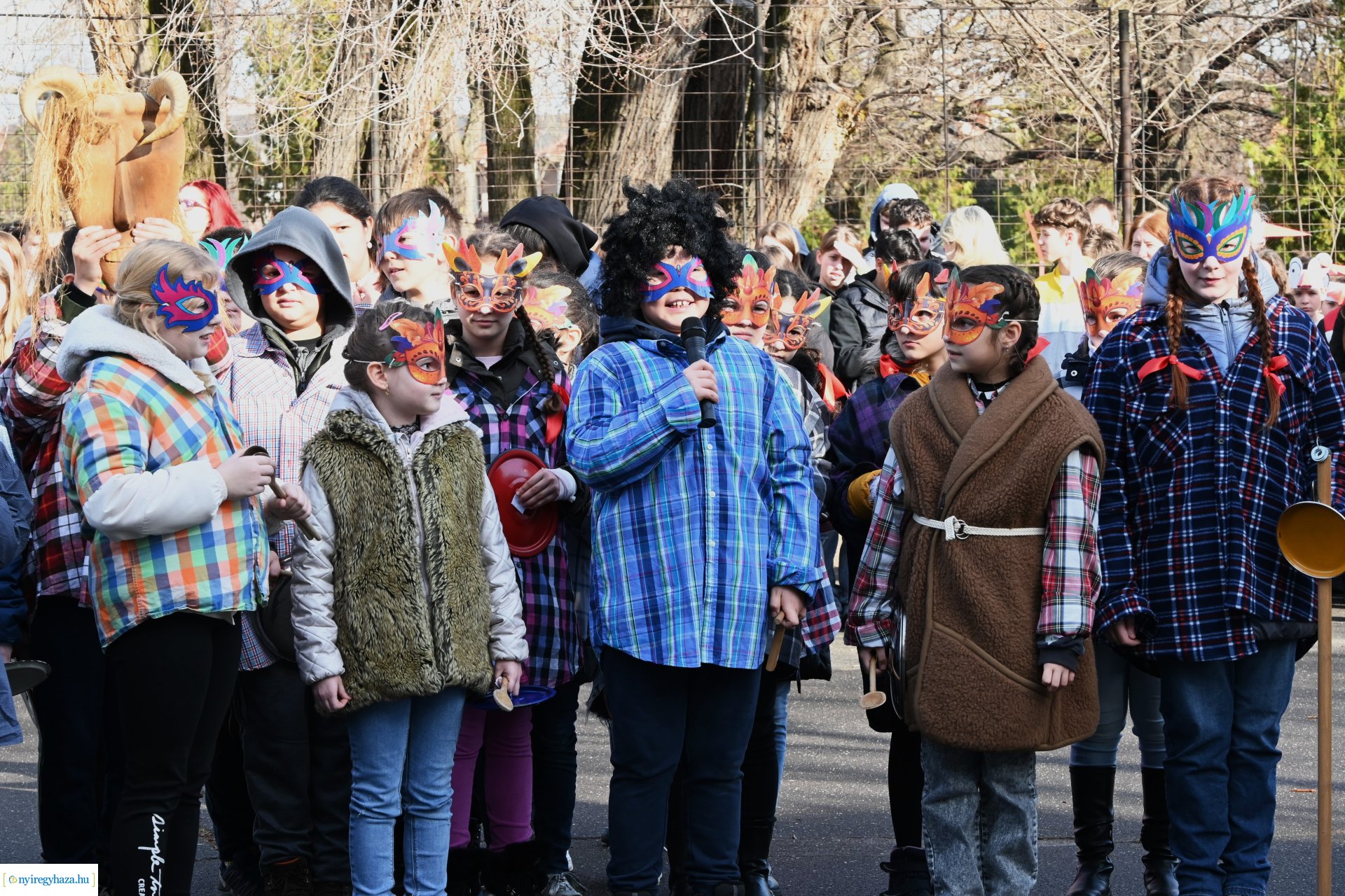 Kiszebáb égetés a Kazinczy Ferenc Tagintézményben