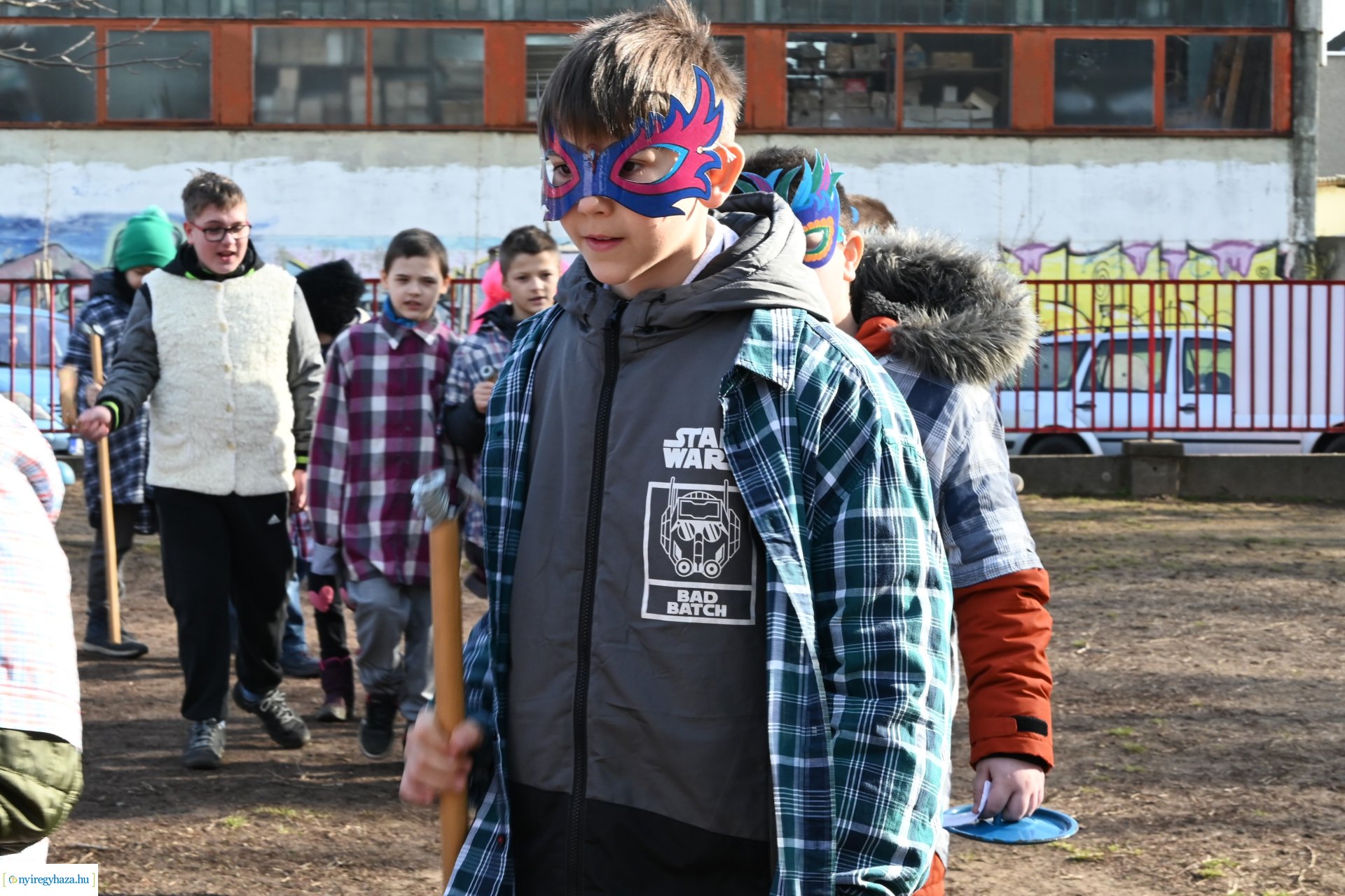 Kiszebáb égetés a Kazinczy Ferenc Tagintézményben