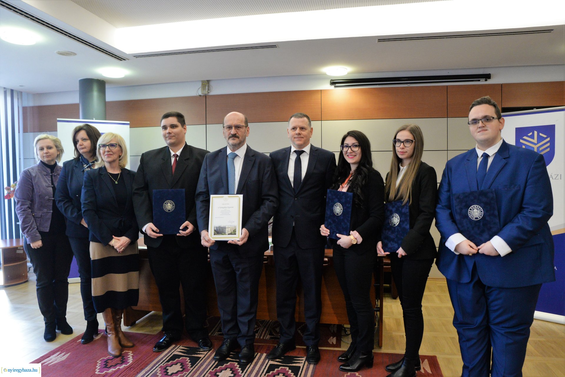 Kiválósági Ösztöndíjprogram okleveleinek átadása a Nyíregyházi Egyetemen