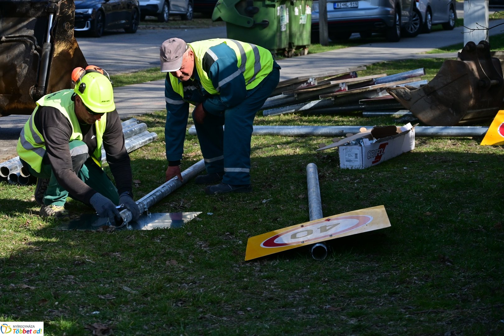 Körforgalom építés a Vasvári Pál utcán - 2026 március