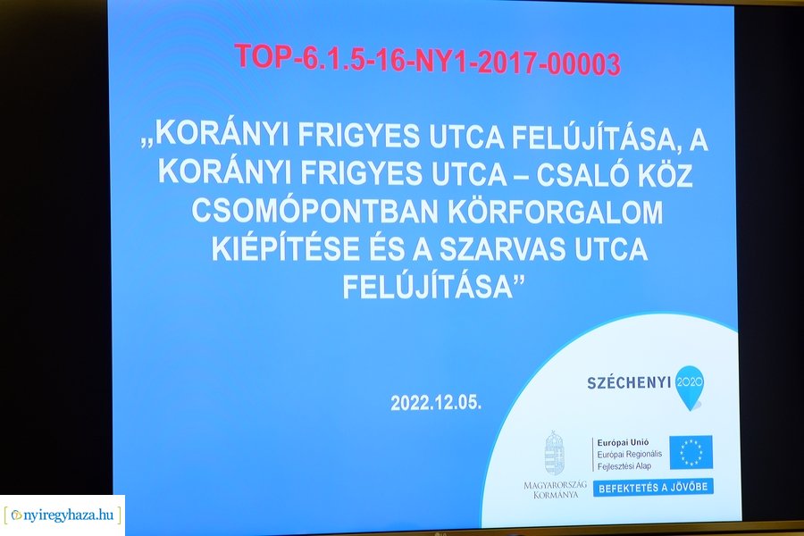 Körforgalom projektzáró a Városházán 20221205