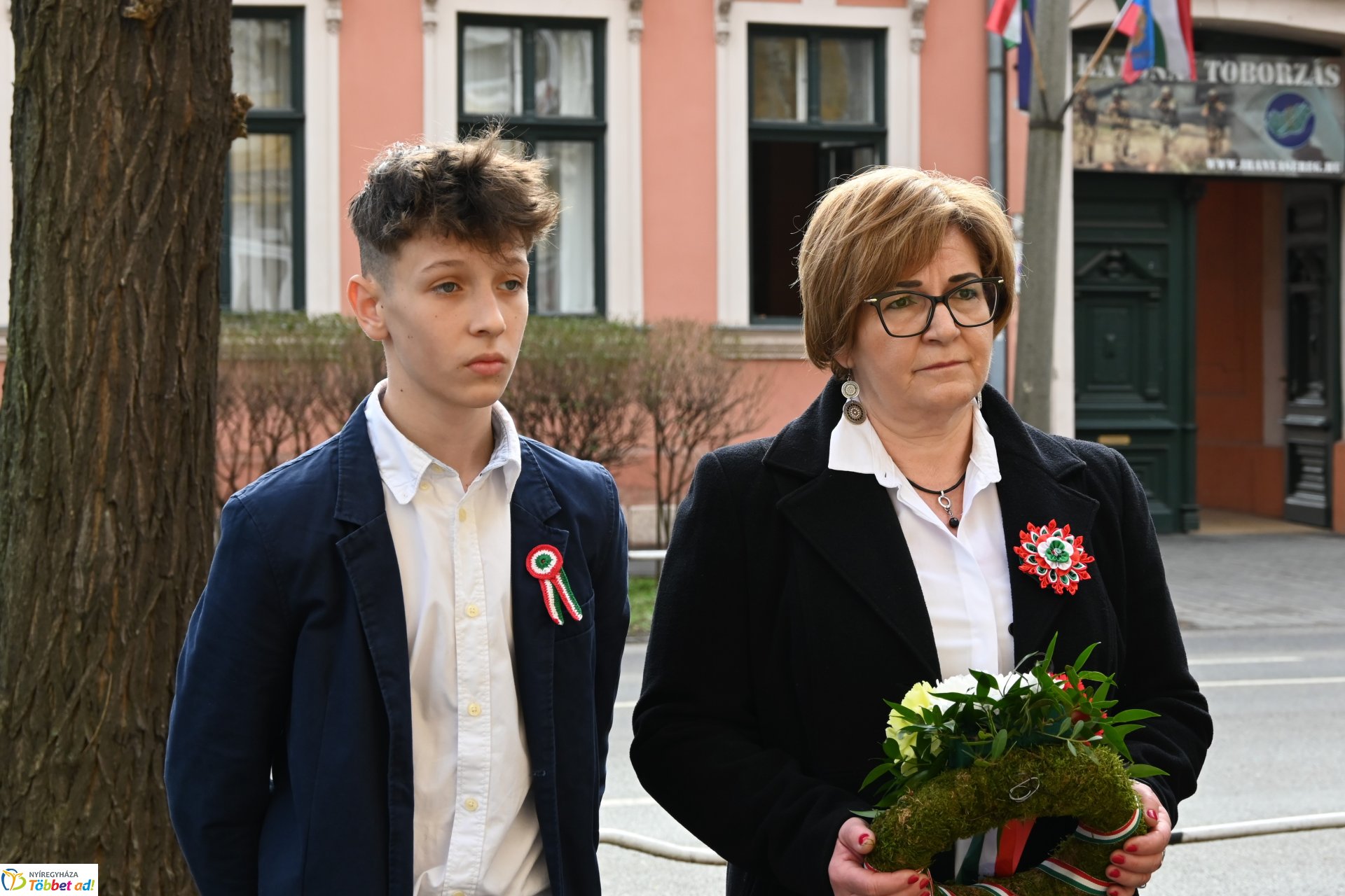 Koszorúzás Irányi Dániel emléktáblájánál 2025-ben