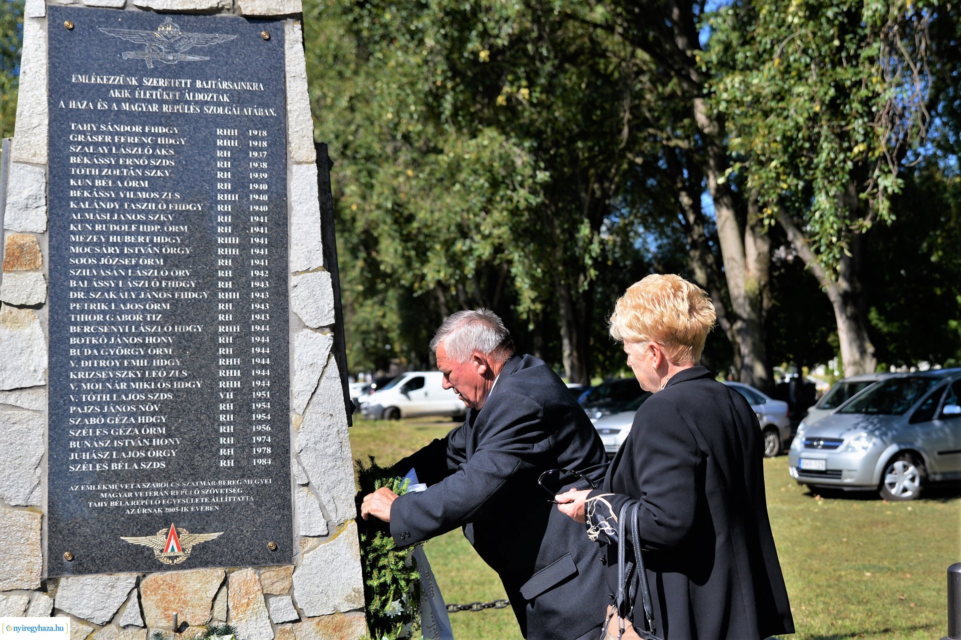 Koszorúzás Nyíregyháza bombázásának évfordulója alkalmából