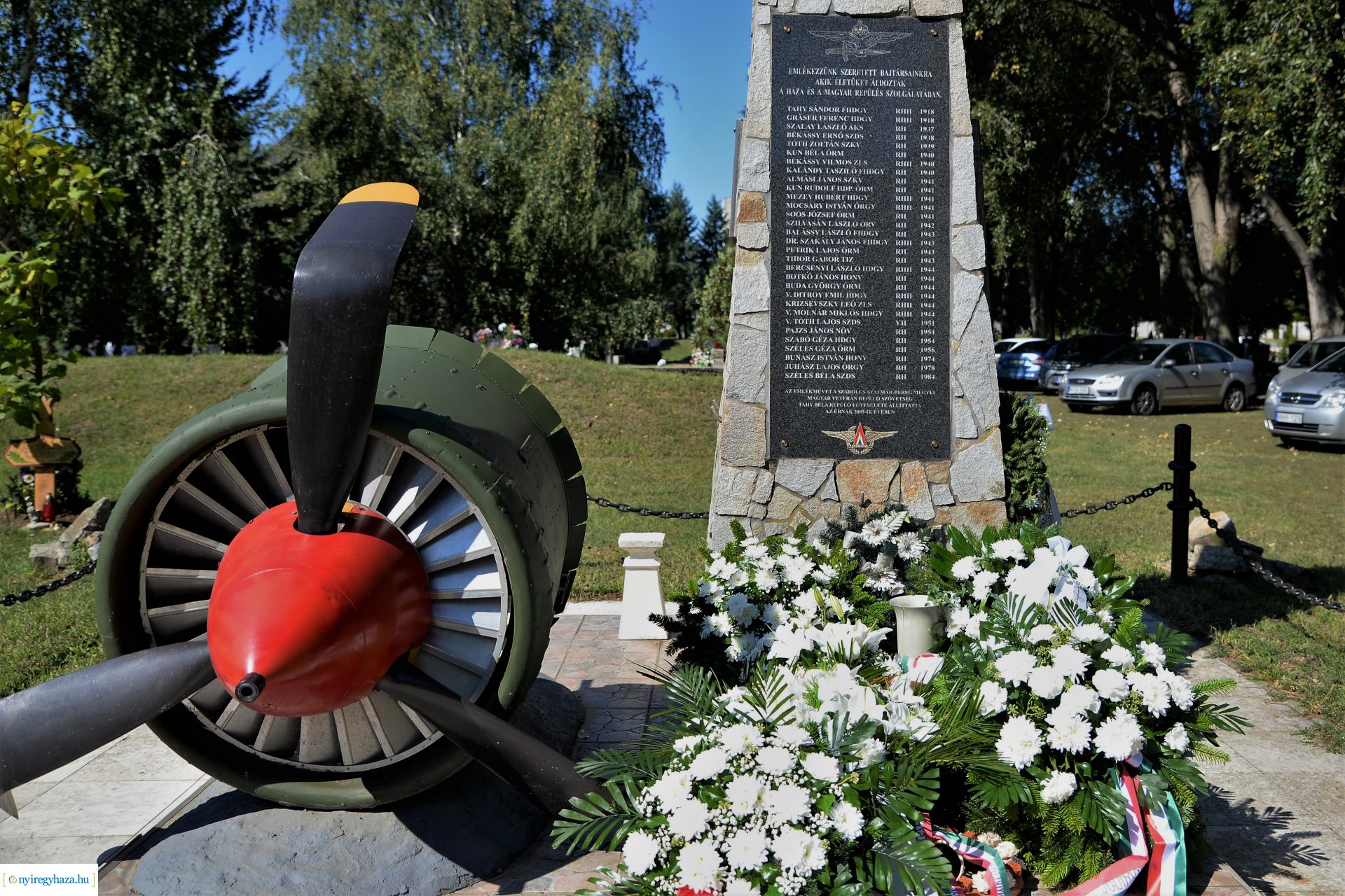 Koszorúzás Nyíregyháza bombázásának évfordulója alkalmából