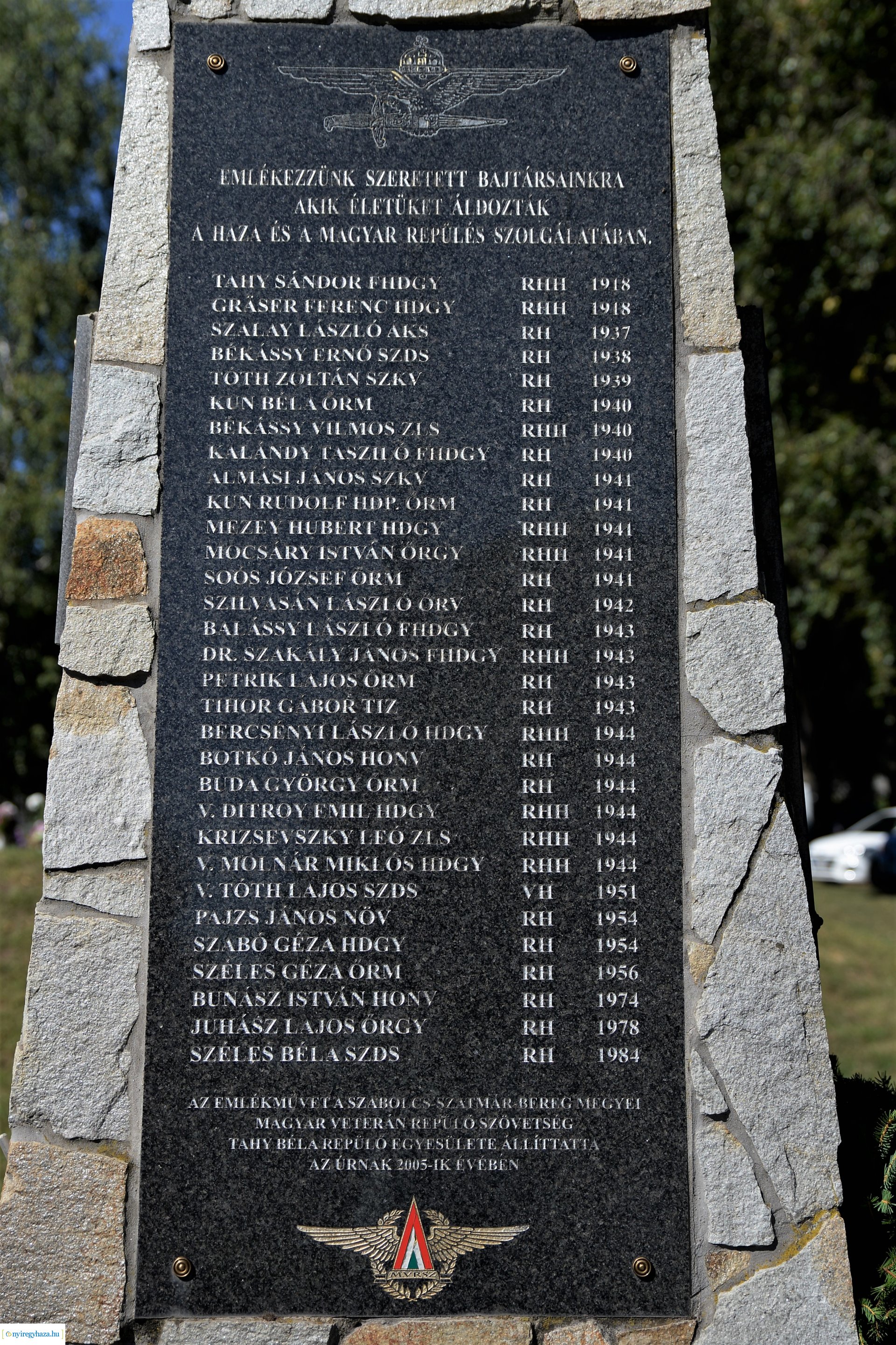 Koszorúzás Nyíregyháza bombázásának évfordulója alkalmából