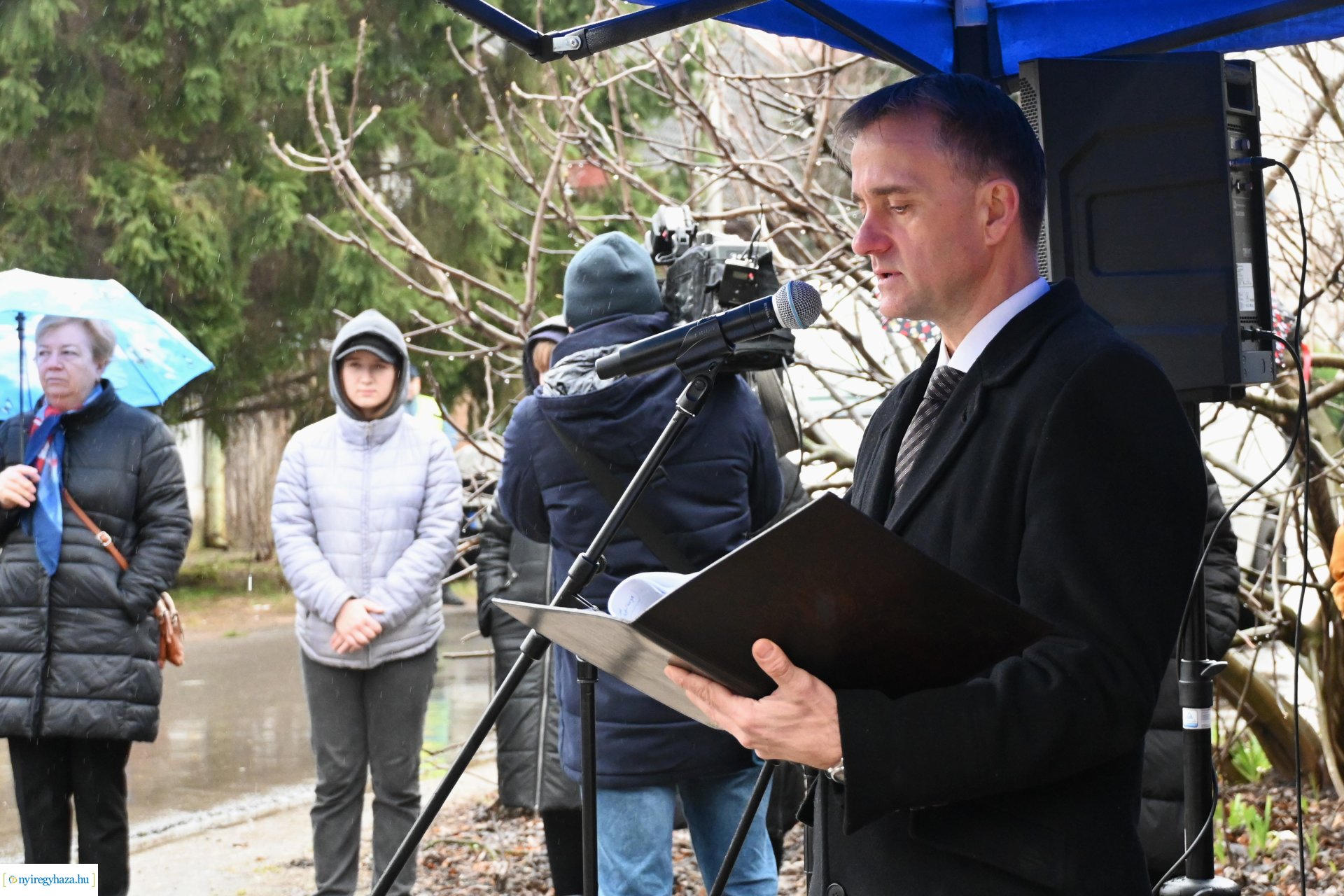 Koszorúzás Toma András emléktáblájánál 2024.