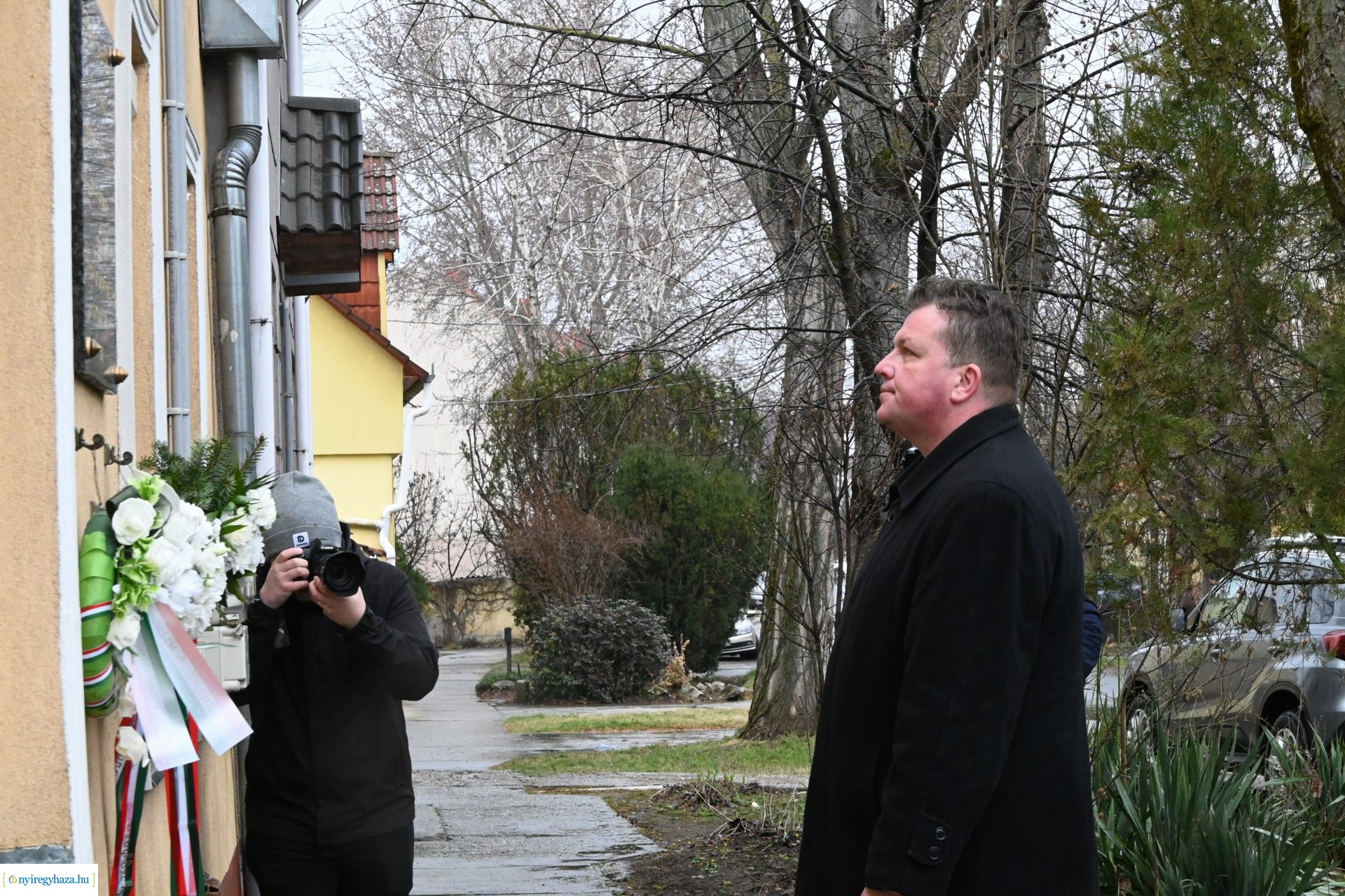 Koszorúzás Toma András emléktáblájánál 2024.