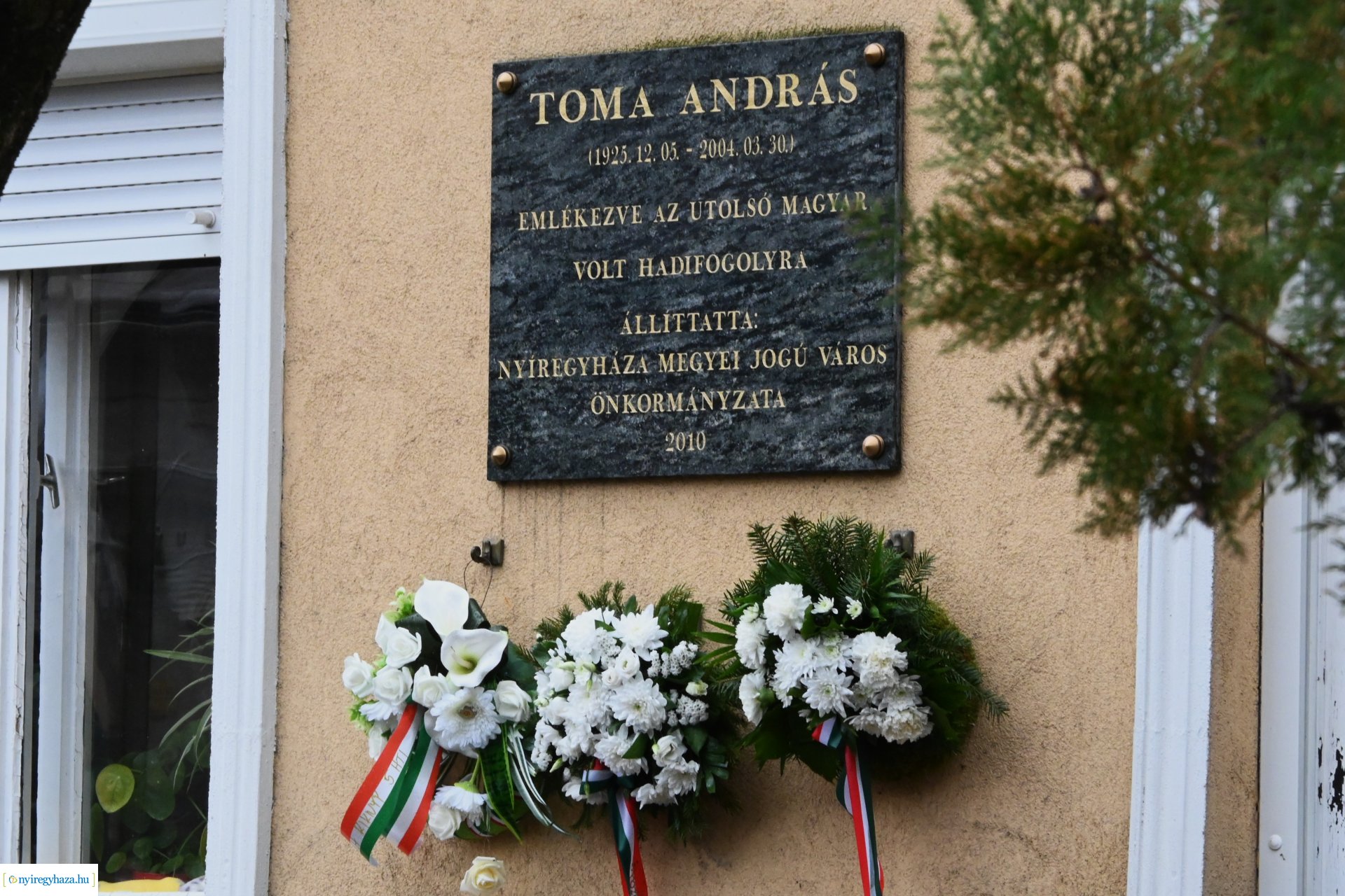 Koszorúzás Toma András emléktáblájánál 2024.