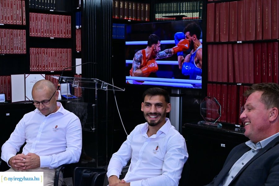 Kovács Richárd olimpikon köszöntése a Városházán