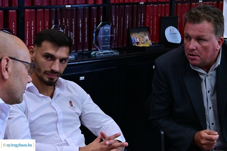 Kovács Richárd olimpikon köszöntése a Városházán