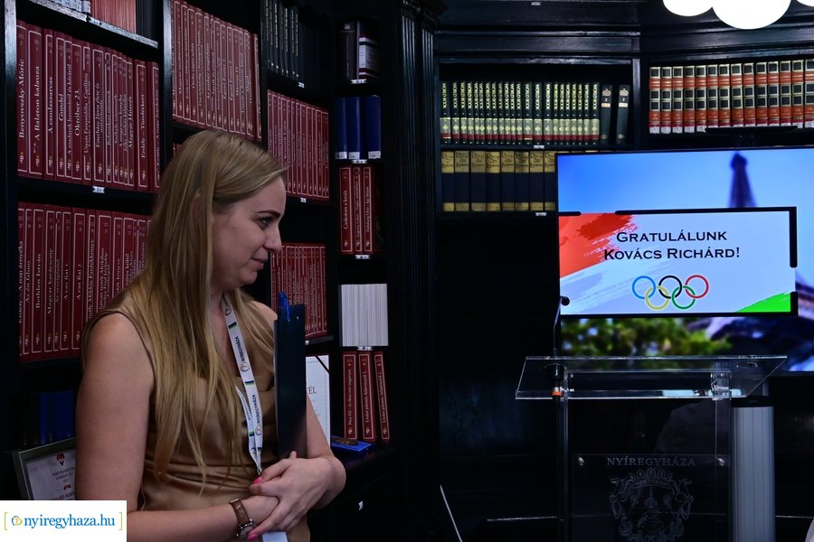 Kovács Richárd olimpikon köszöntése a Városházán