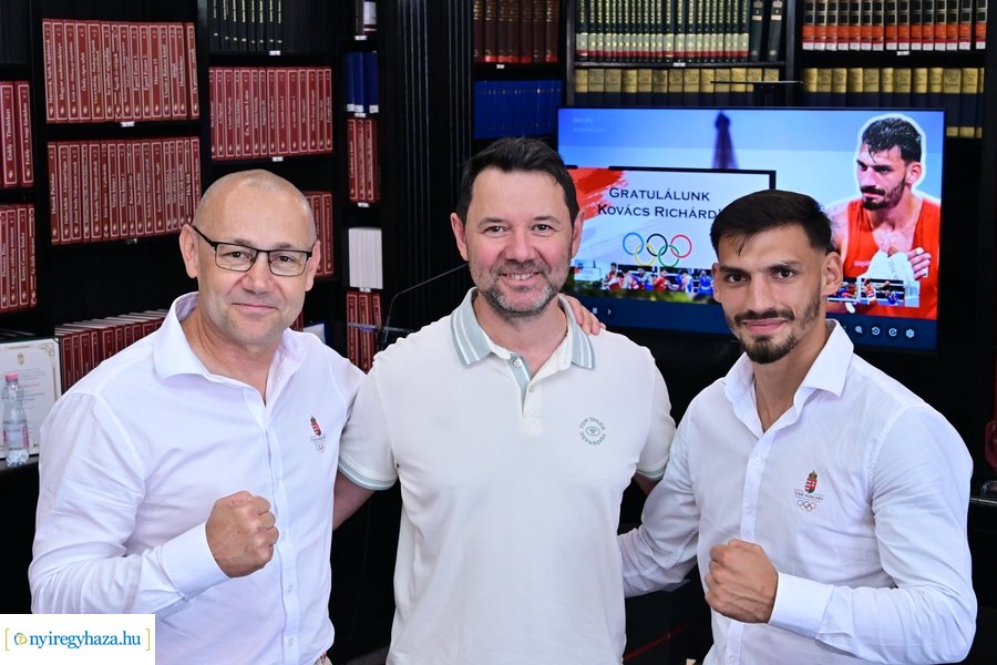 Kovács Richárd olimpikon köszöntése a Városházán