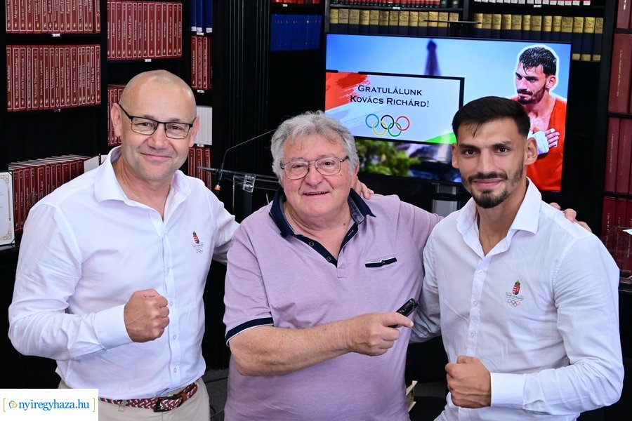 Kovács Richárd olimpikon köszöntése a Városházán