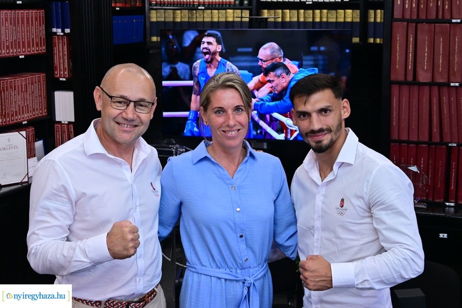 Kovács Richárd olimpikon köszöntése a Városházán