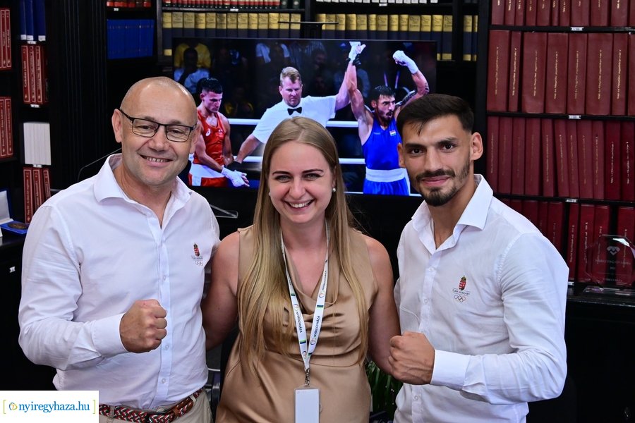 Kovács Richárd olimpikon köszöntése a Városházán