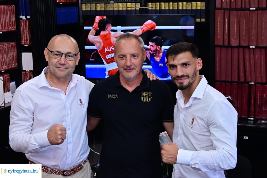 Kovács Richárd olimpikon köszöntése a Városházán