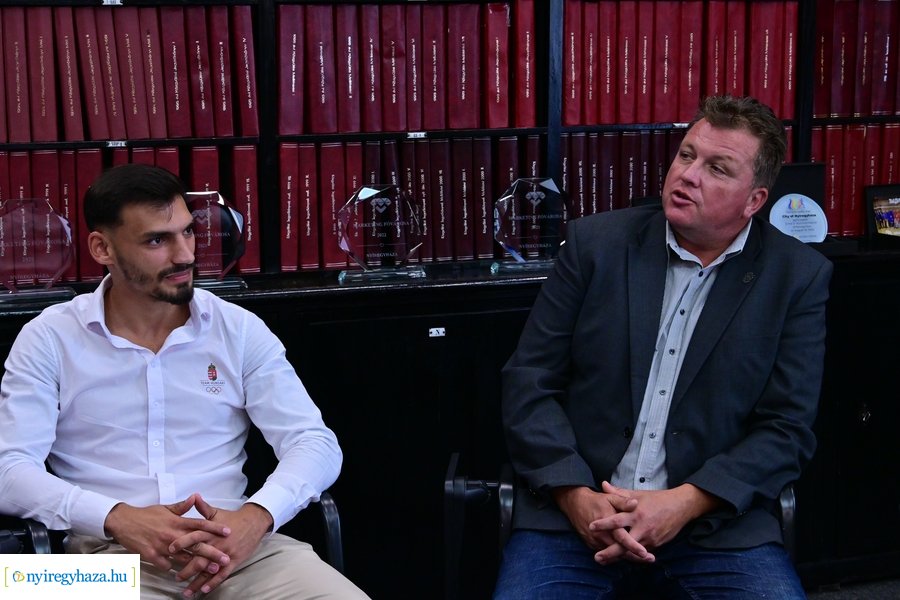 Kovács Richárd olimpikon köszöntése a Városházán