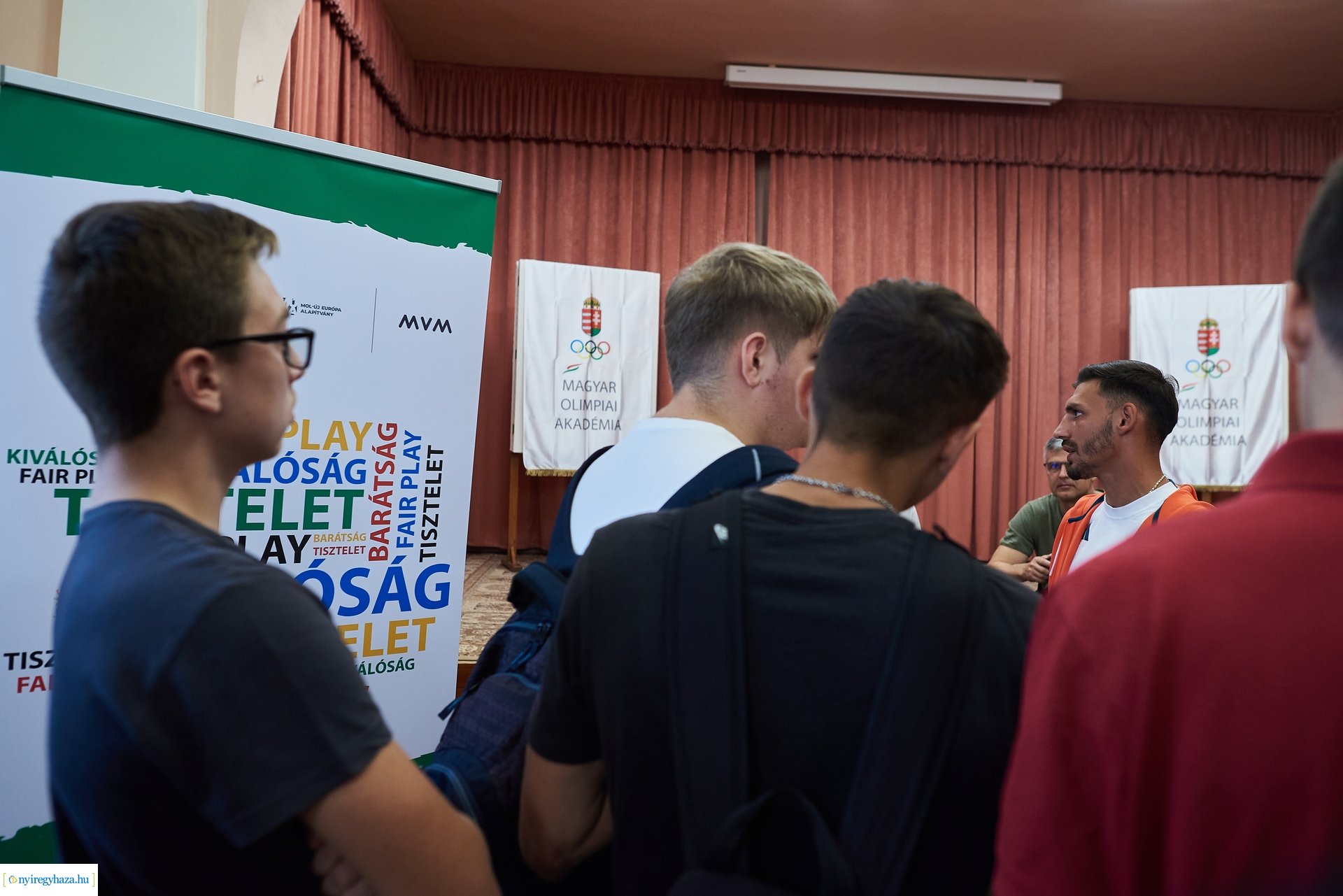 Kovács Ricsi olimpikon előadása a Kossuth gimiben