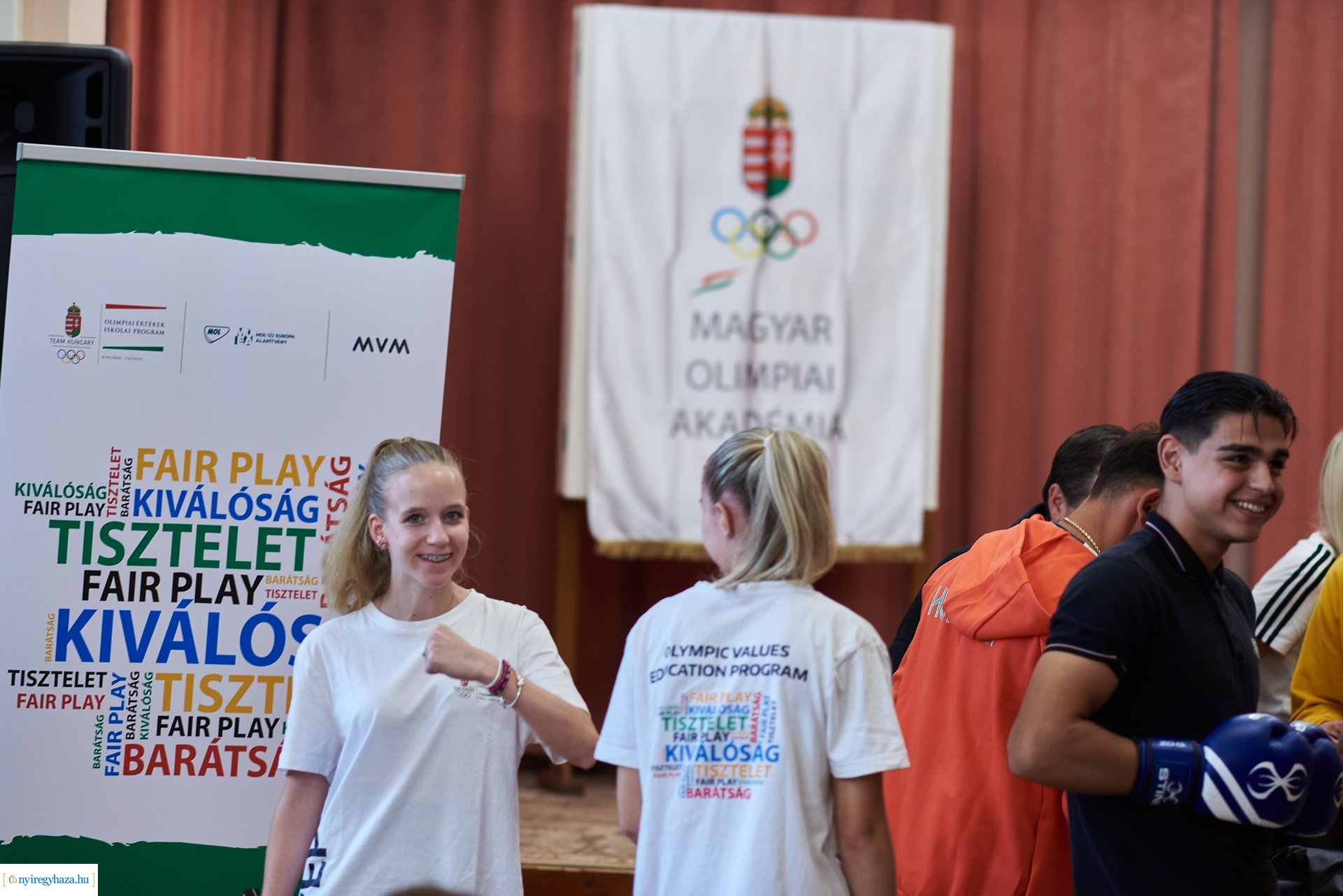 Kovács Ricsi olimpikon előadása a Kossuth gimiben