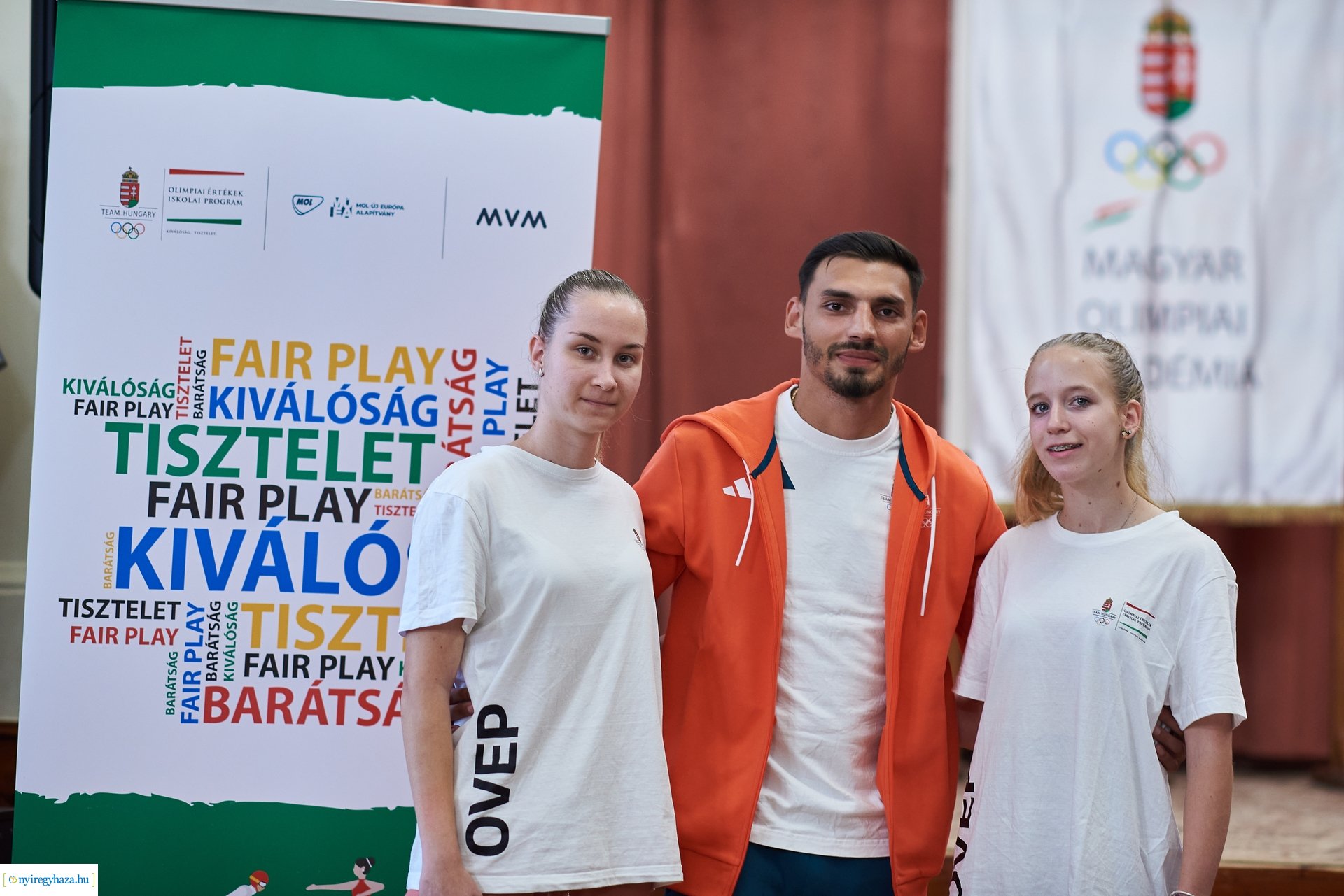 Kovács Ricsi olimpikon előadása a Kossuth gimiben