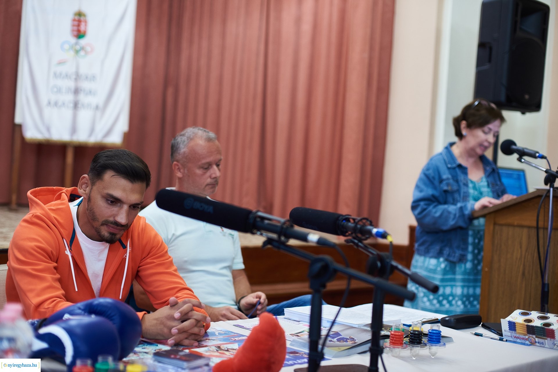 Kovács Ricsi olimpikon előadása a Kossuth gimiben