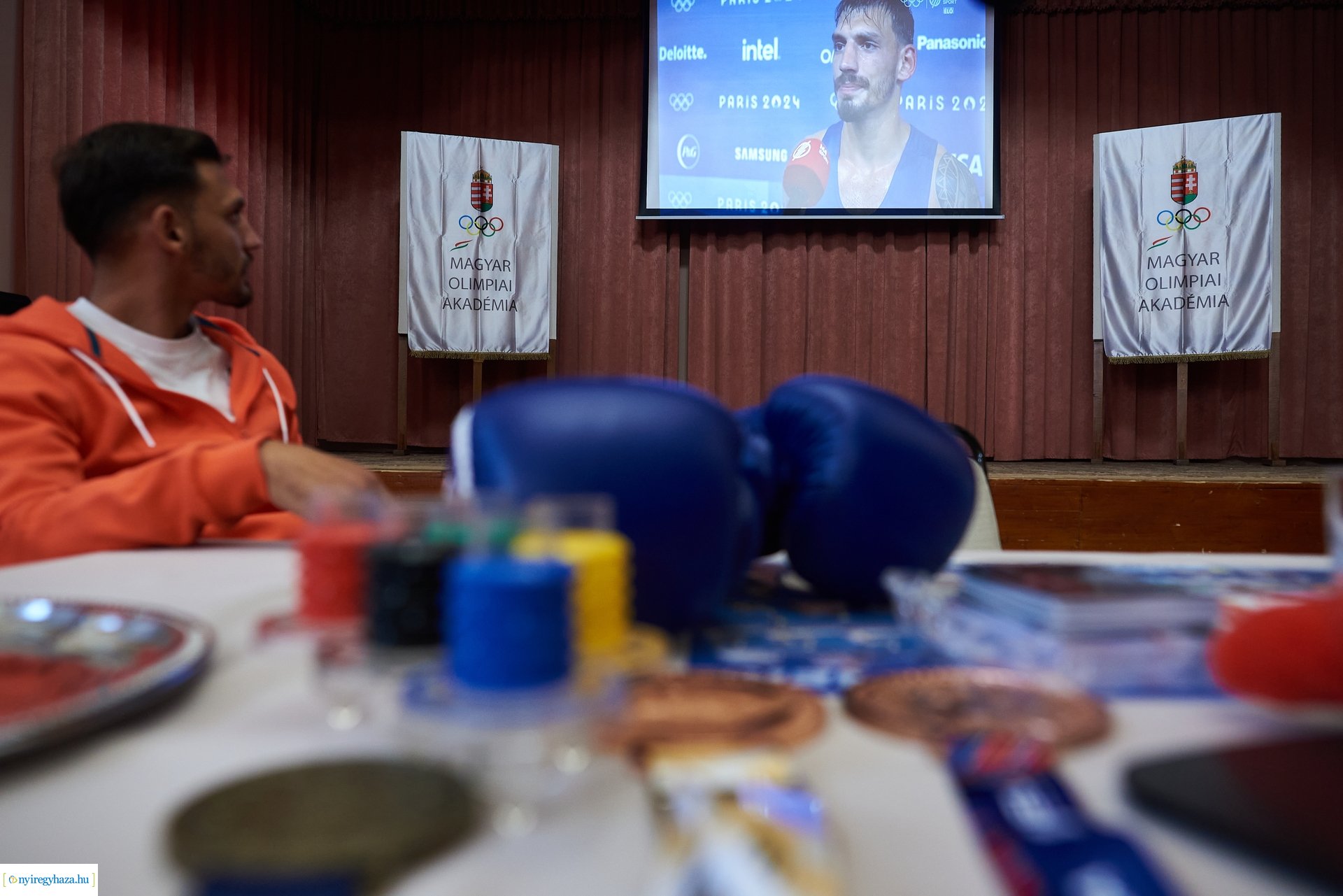 Kovács Ricsi olimpikon előadása a Kossuth gimiben