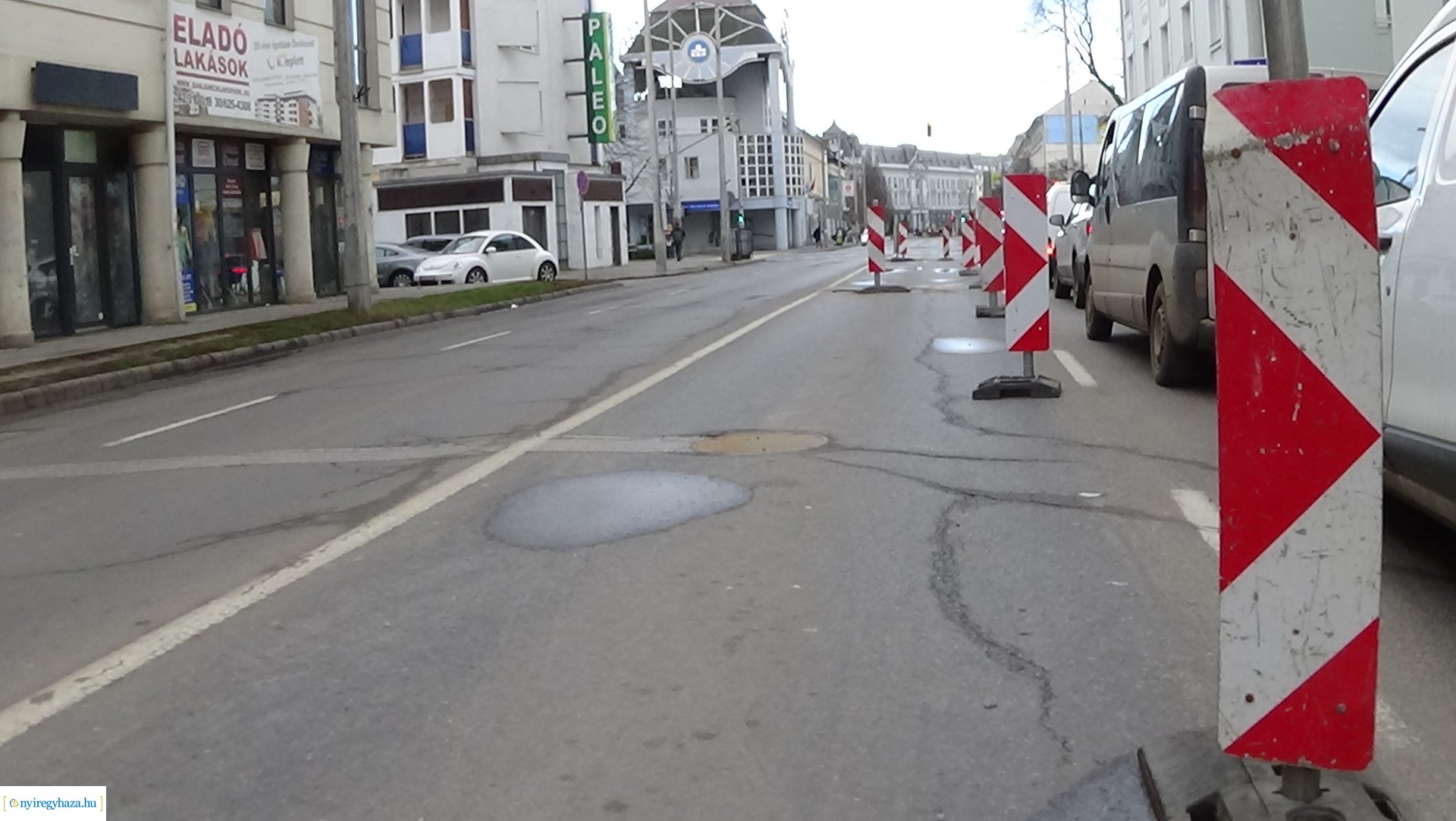 Közműhelyreállítási munkálatok a Luther utcán