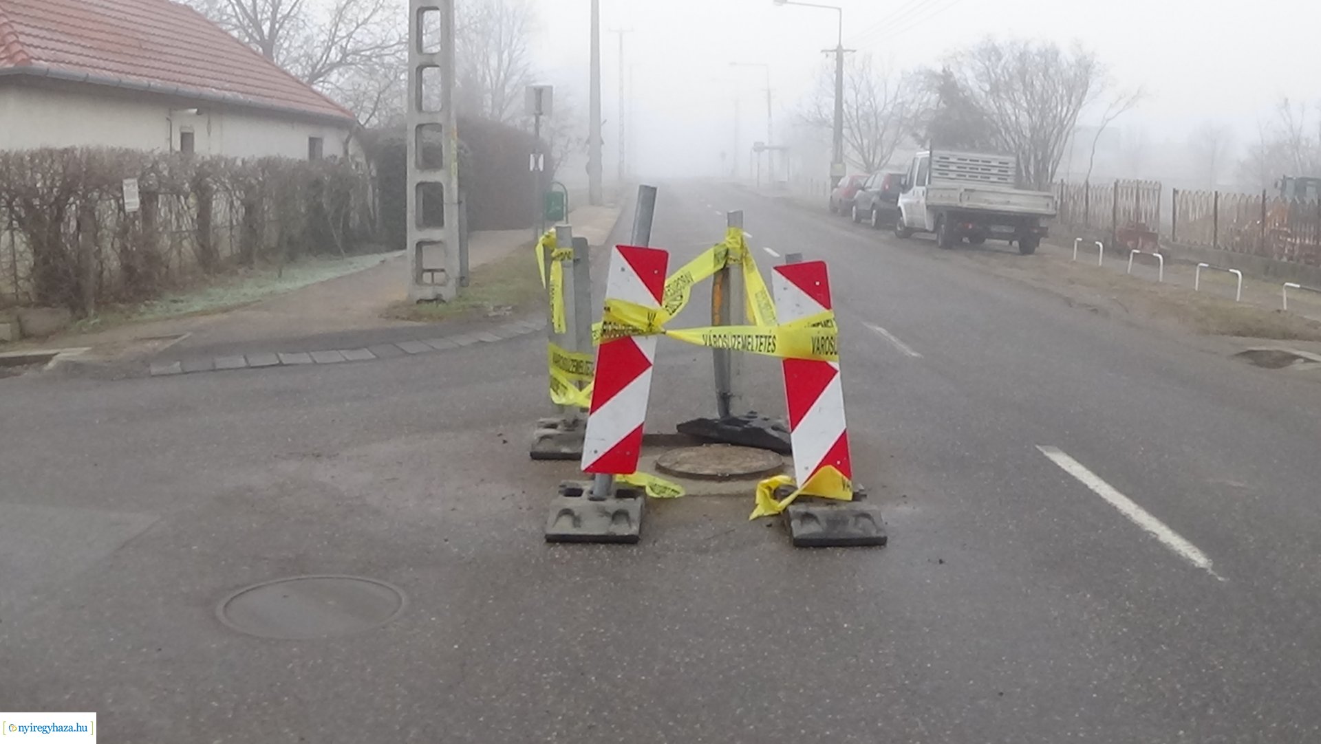 Közműhelyreállítási munkálatok Nyírszőlősön