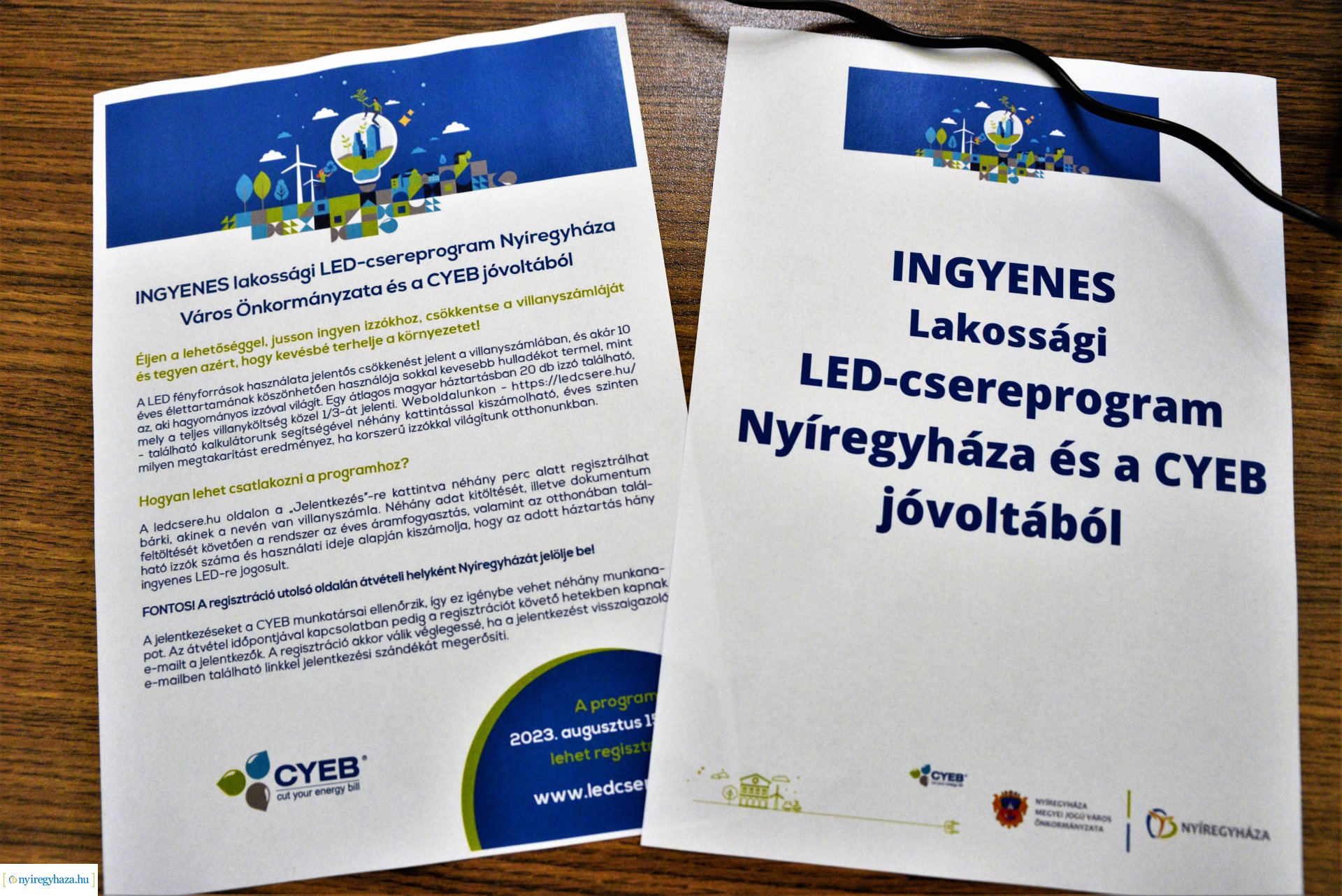 Lakossági ingyenes LED-csereprogram - sajtótájékoztató