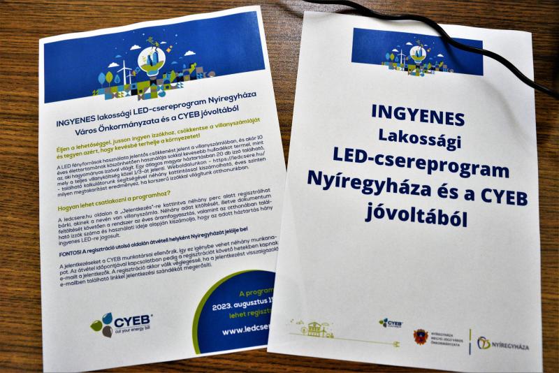 Lakossági ingyenes LED-csereprogram - sajtótájékoztató