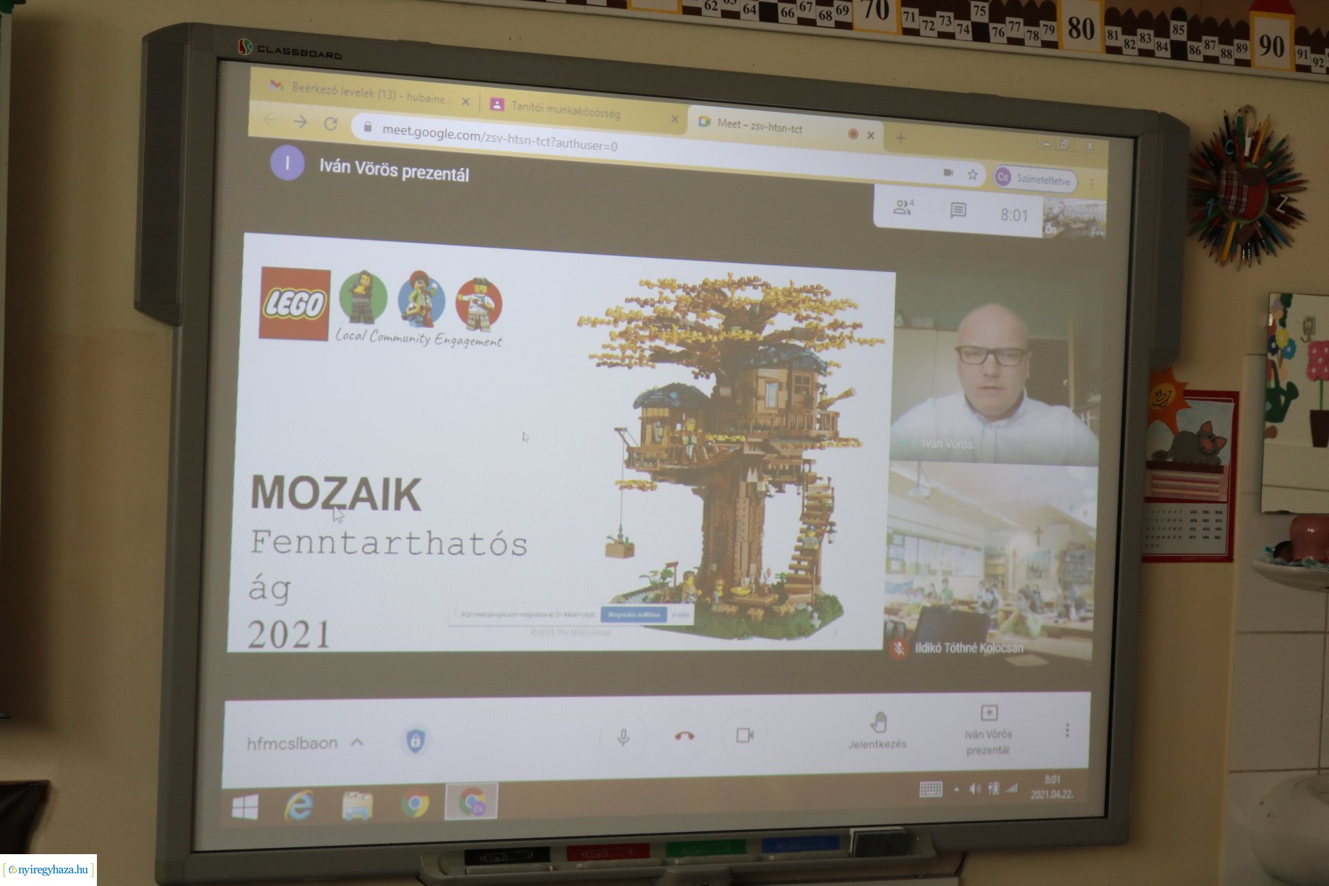 Lego mozaikokkal a Föld napján a Szent Imre Katolikus Általános Iskolában