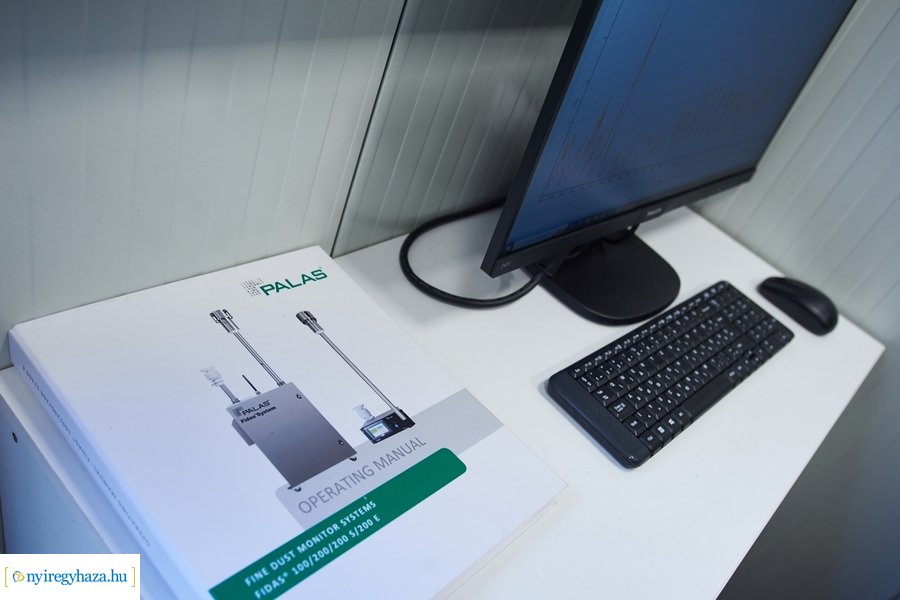 Légszennyezettség mérő átadó