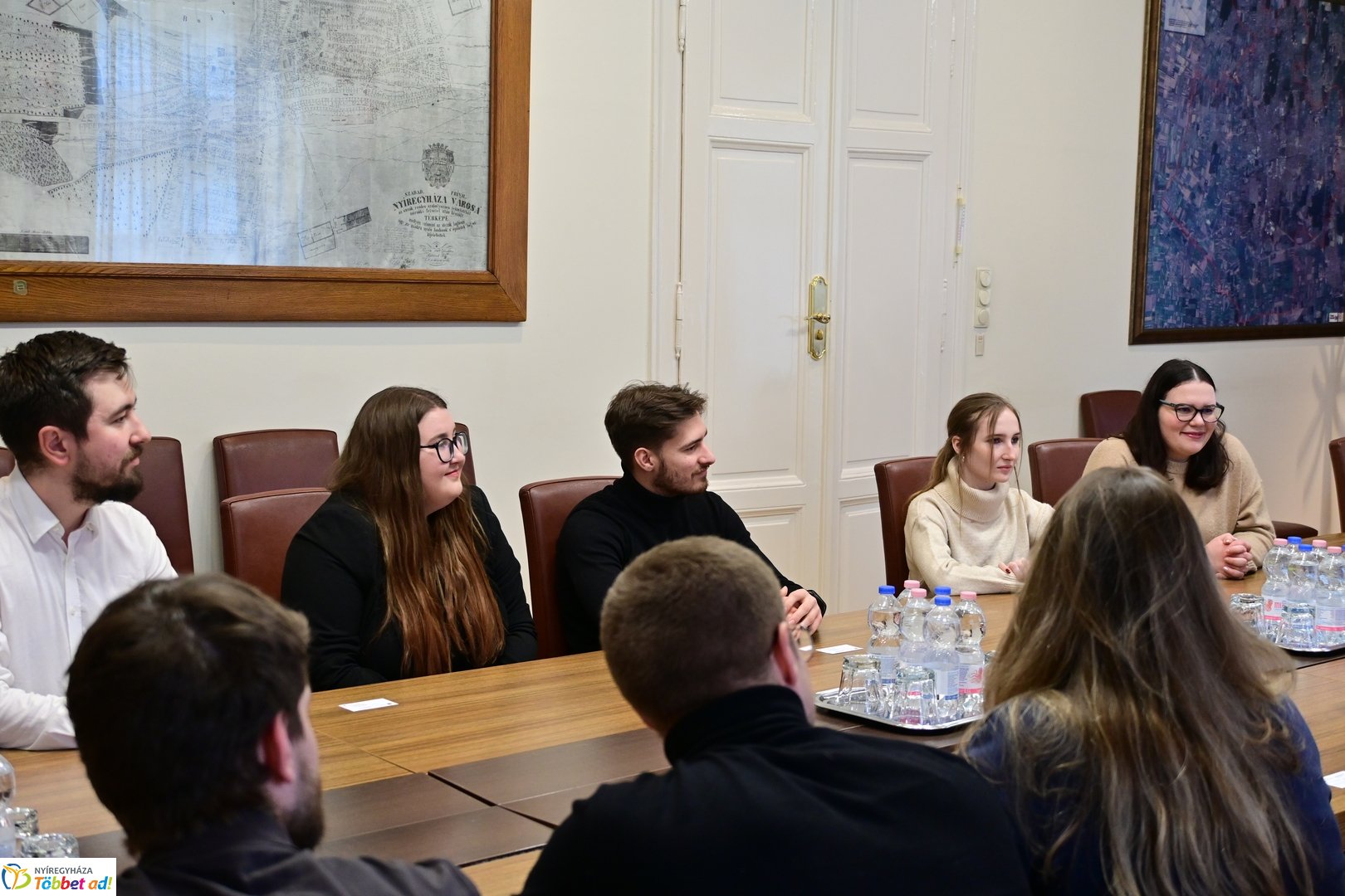 Lengyel diákok a Városházán 2026 februárjában