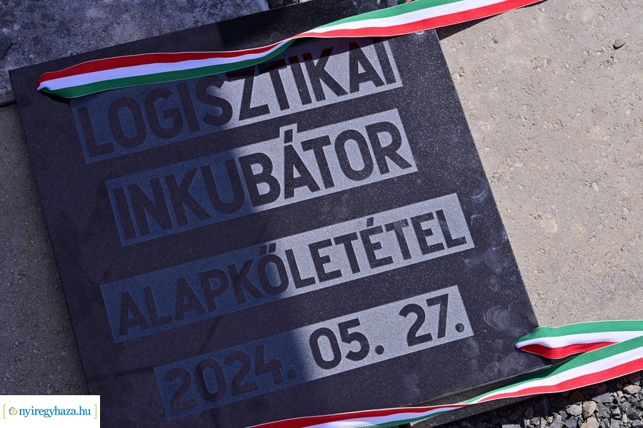 Logisztikai inkubátor alapkőletétele 2024