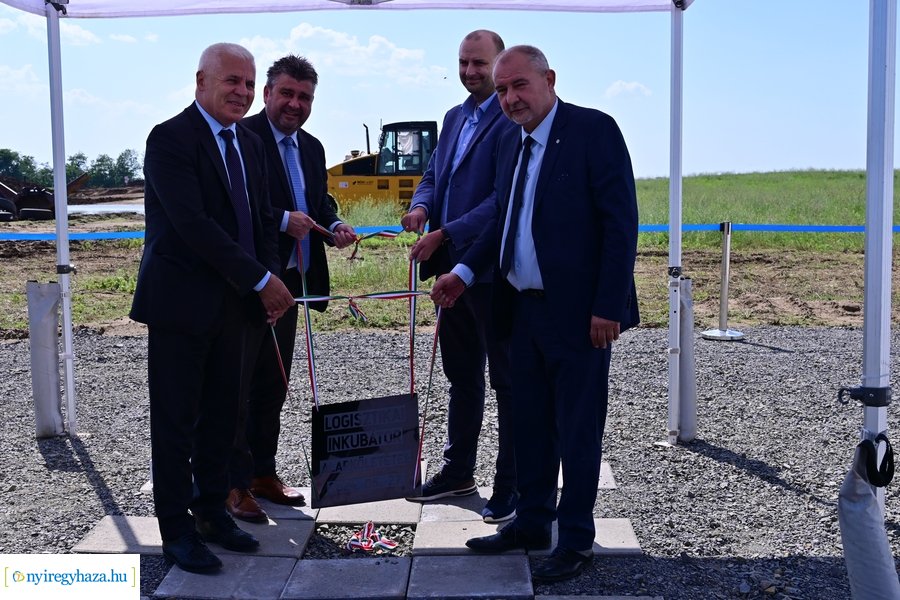 Logisztikai inkubátor alapkőletétele 2024