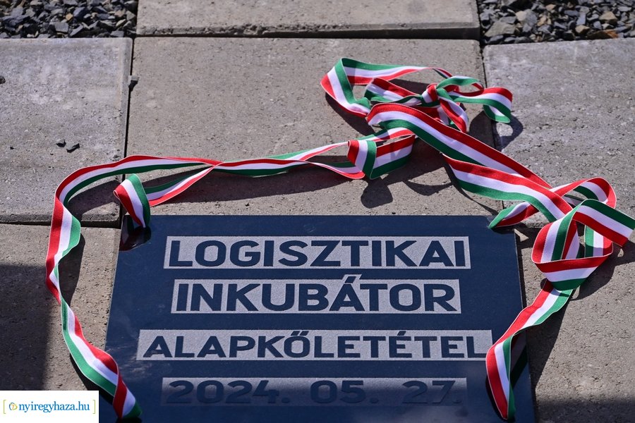 Logisztikai inkubátor alapkőletétele 2024