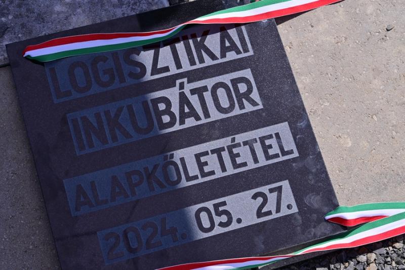 Logisztikai inkubátor alapkőletétele 2024