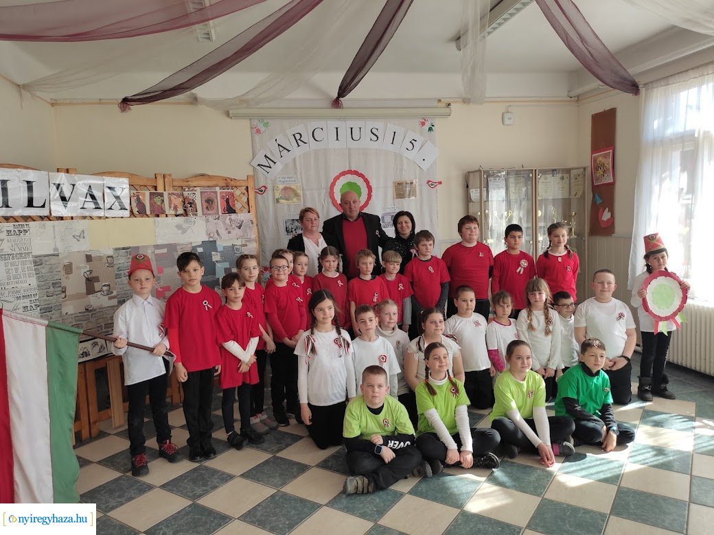 Március 15-ei megemlékezés, a Szabó Lőrinc Tagintézményben