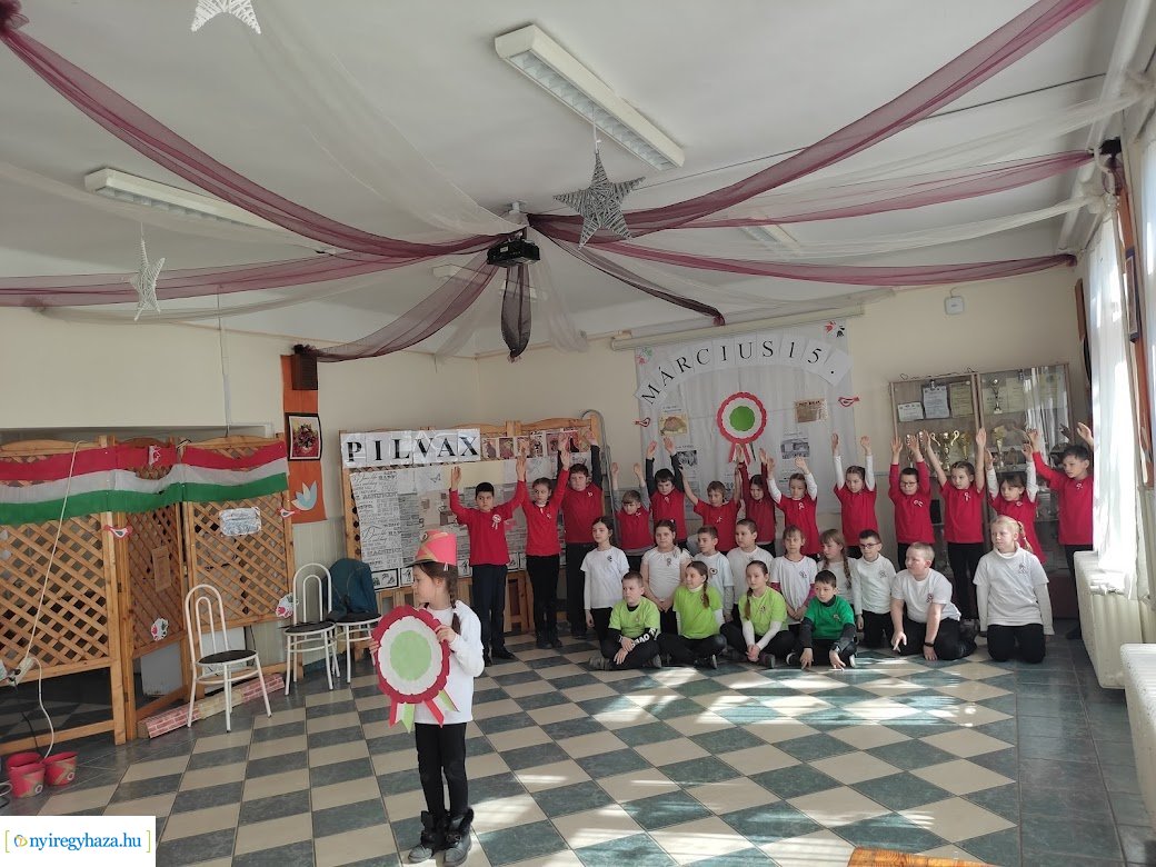 Március 15-ei megemlékezés, a Szabó Lőrinc Tagintézményben