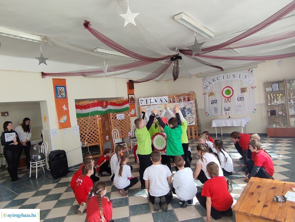 Március 15-ei megemlékezés, a Szabó Lőrinc Tagintézményben