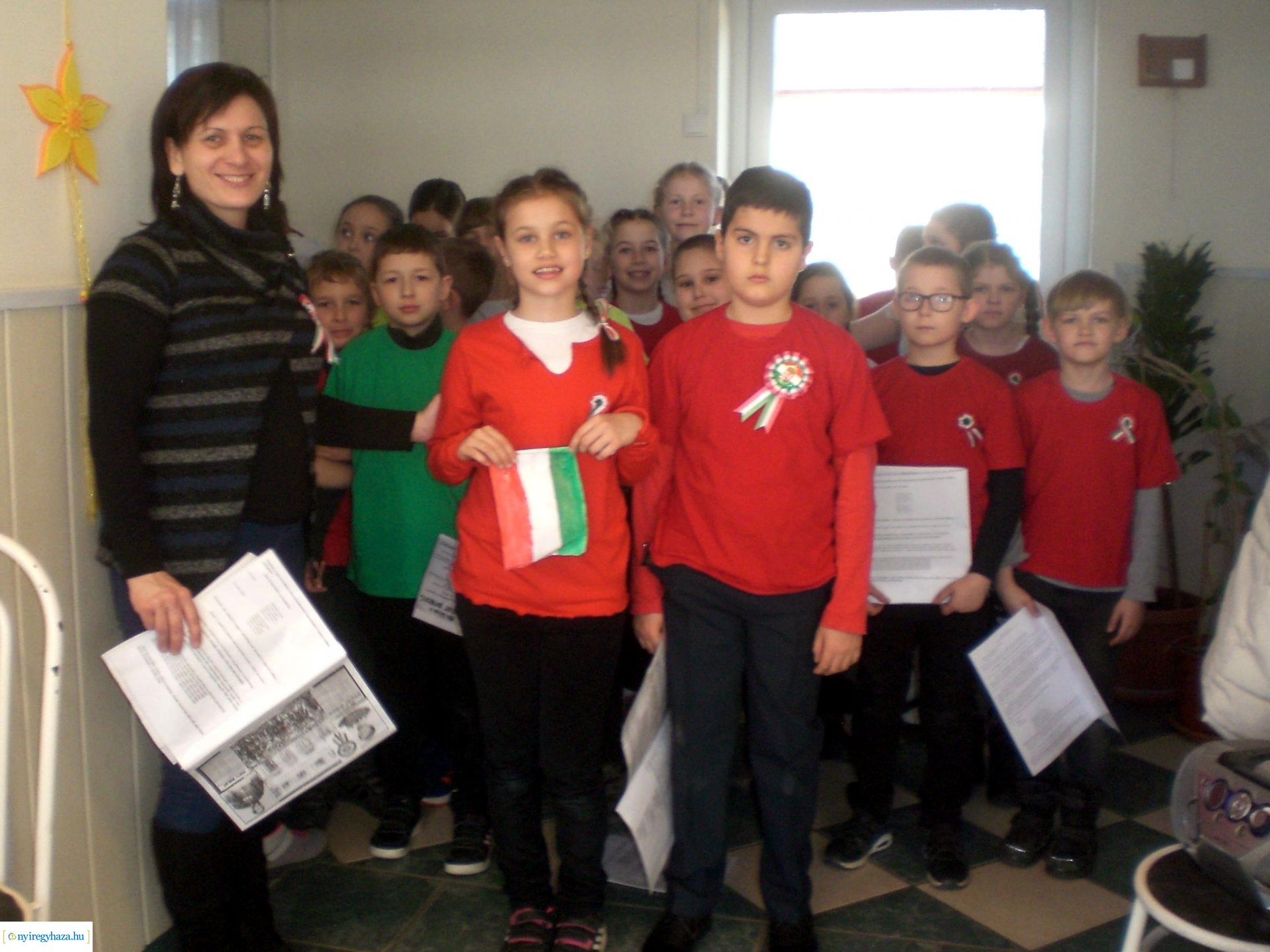 Március 15-ei megemlékezés, a Szabó Lőrinc Tagintézményben