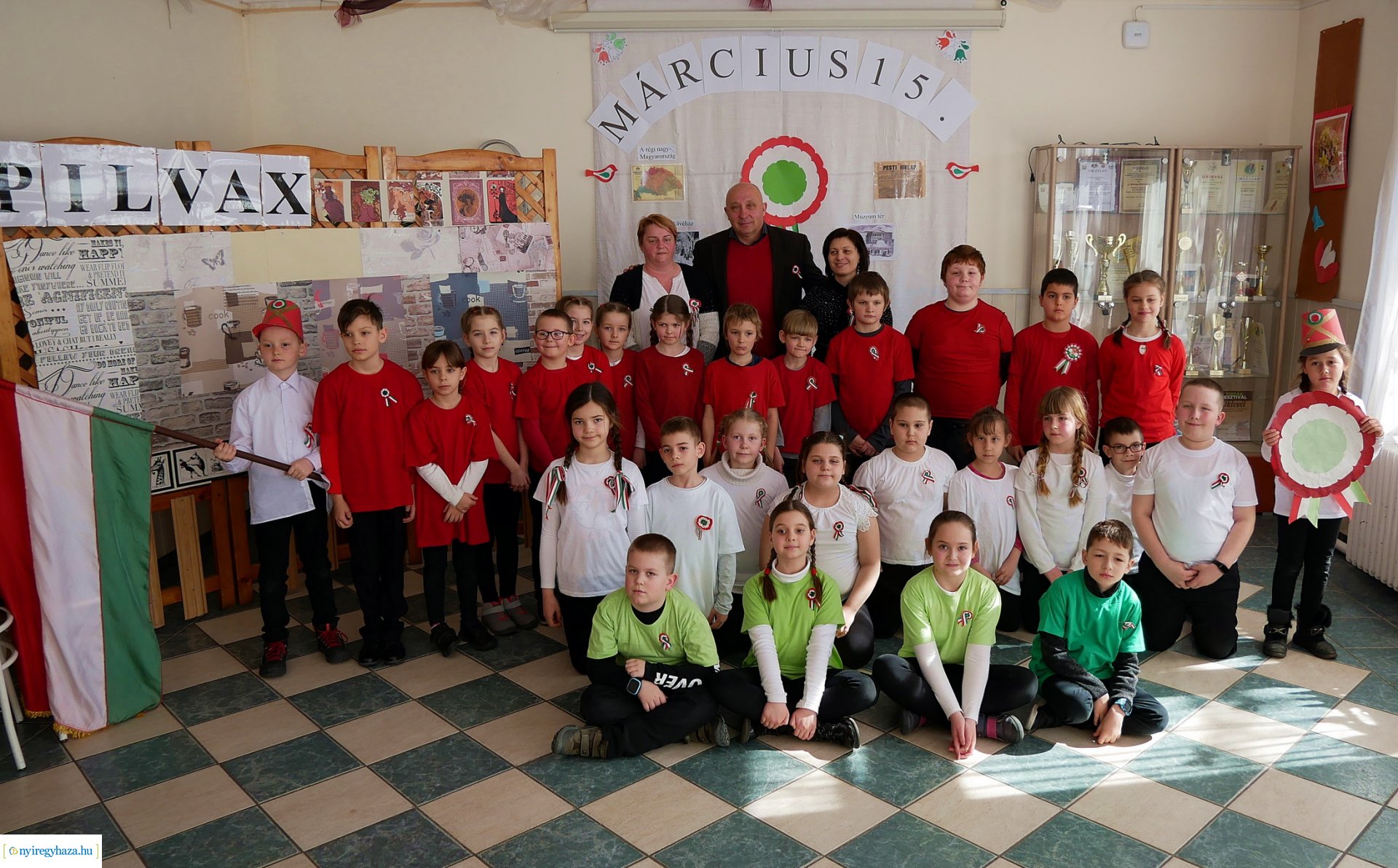 Március 15-ei megemlékezés, a Szabó Lőrinc Tagintézményben