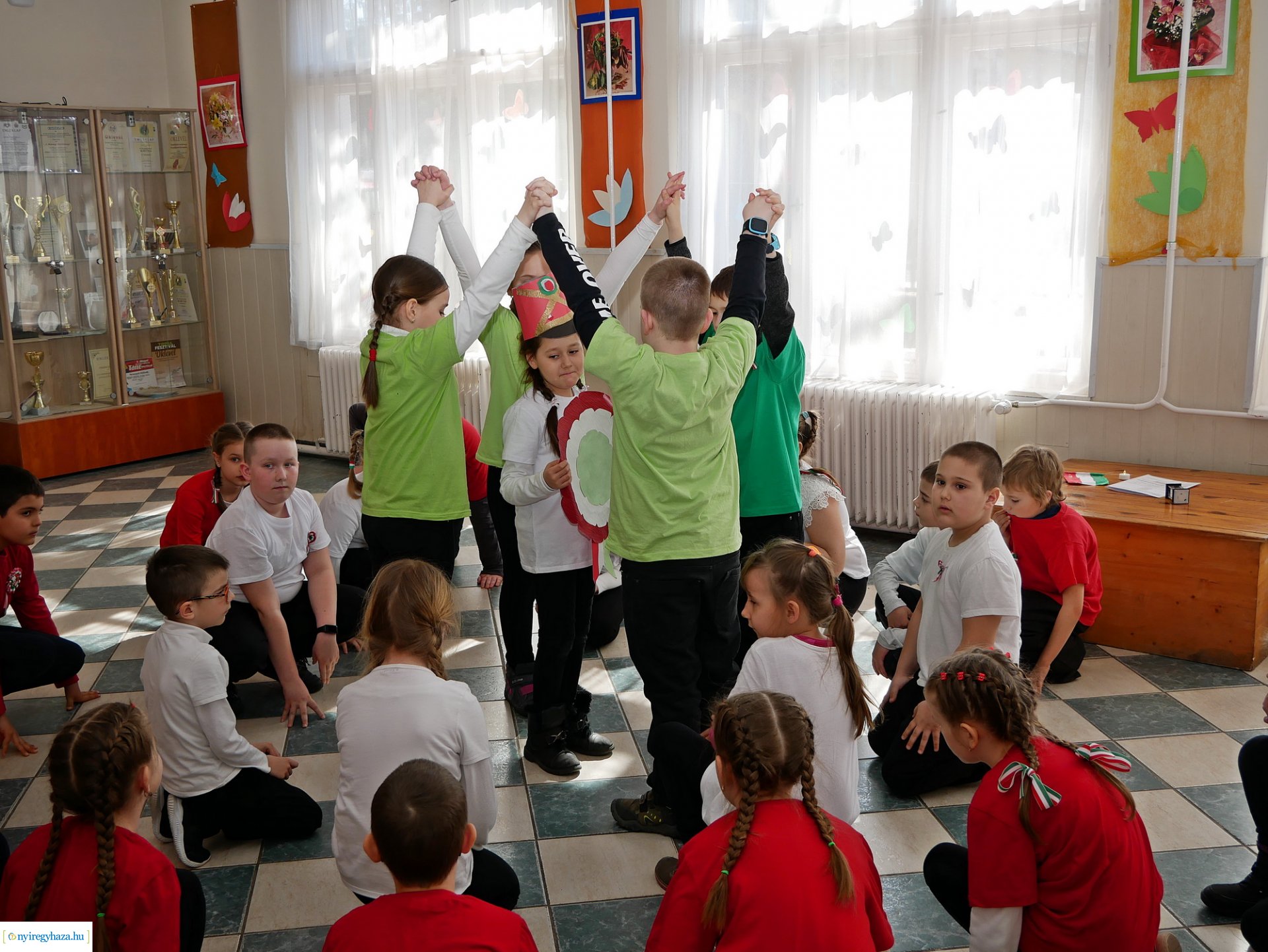 Március 15-ei megemlékezés, a Szabó Lőrinc Tagintézményben