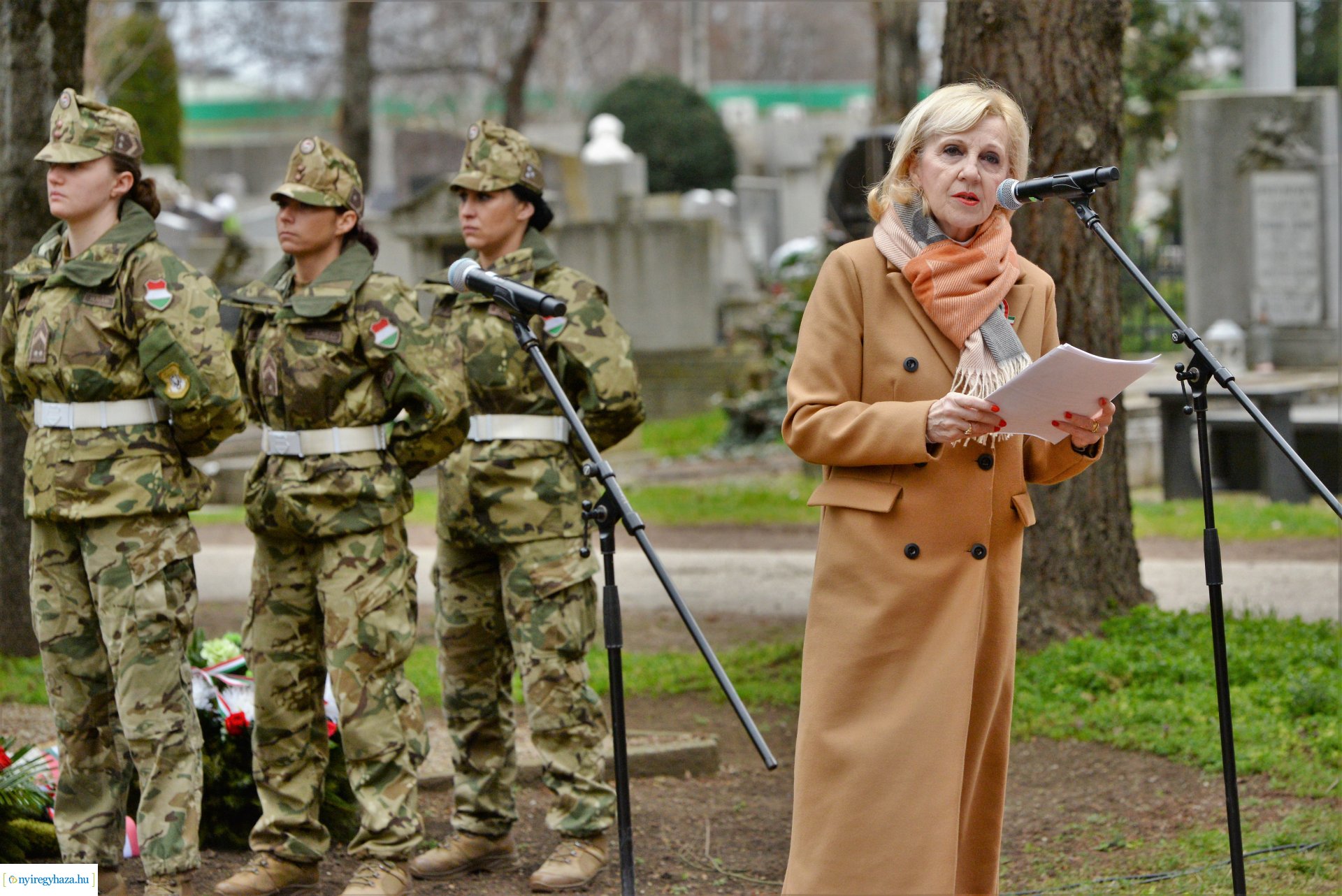 Március 15-ei megemlékezés az Északi temetőben