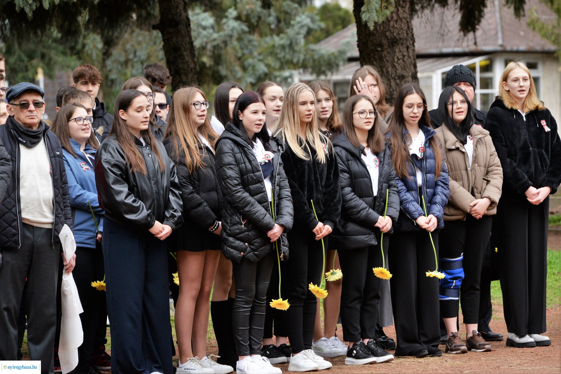 Március 15-ei megemlékezés az Északi temetőben