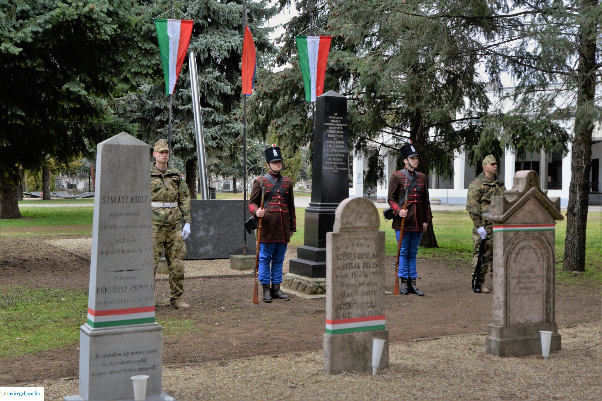 Március 15-ei megemlékezés az Északi temetőben