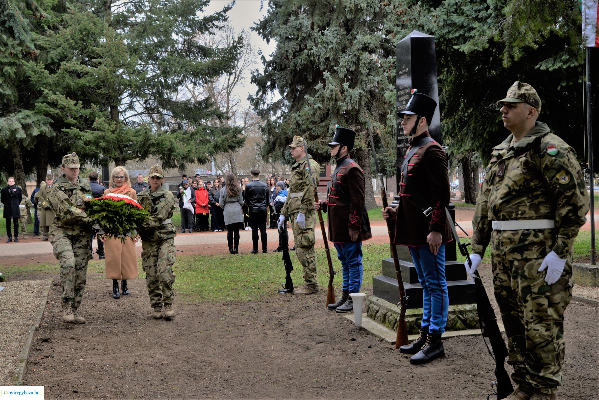 Március 15-ei megemlékezés az Északi temetőben