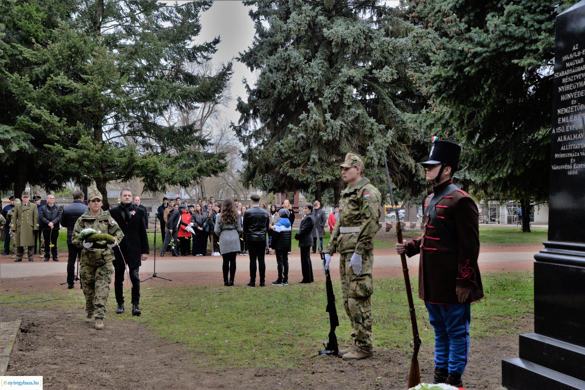 Március 15-ei megemlékezés az Északi temetőben