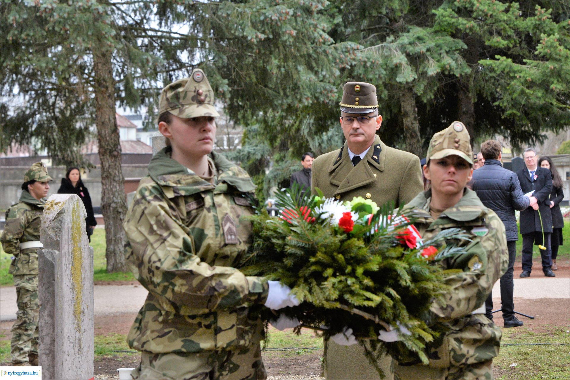 Március 15-ei megemlékezés az Északi temetőben