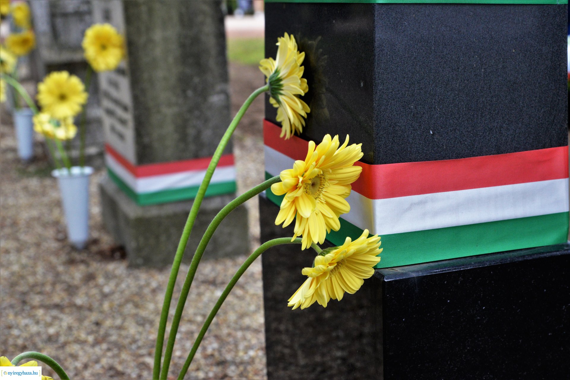 Március 15-ei megemlékezés az Északi temetőben